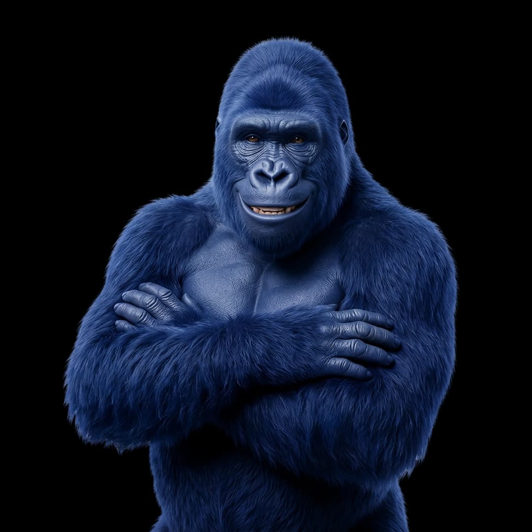 picture of blue gorilla